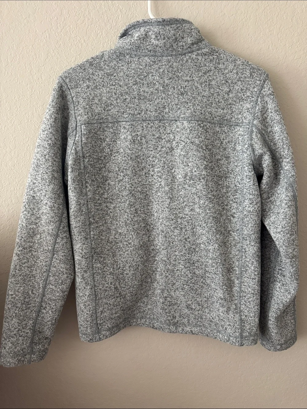 The North Face Men's Heather Gray Full-Zip Fleece Jacket